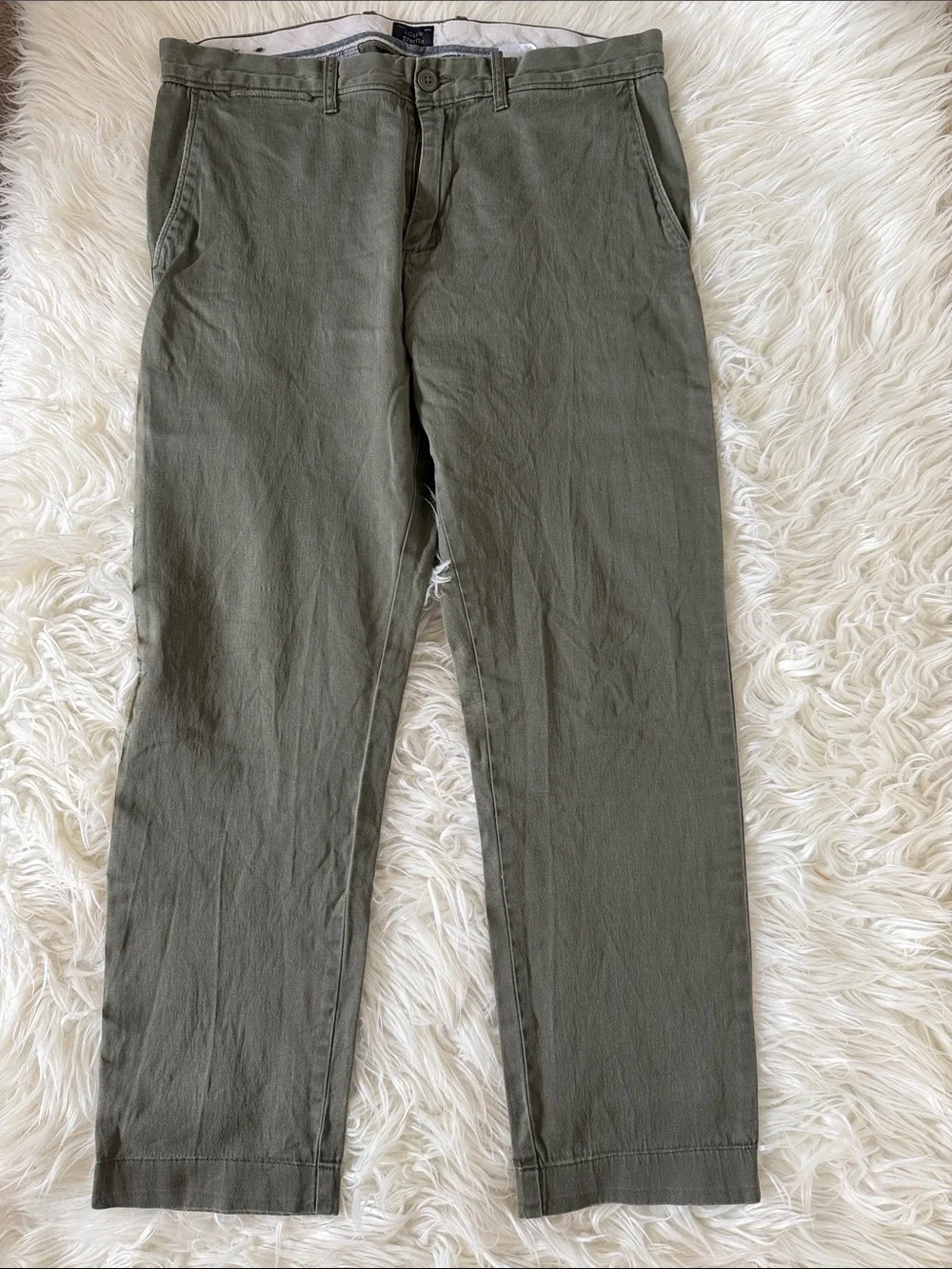 J. Crew Stretch Slim Men’s Jeans -army green